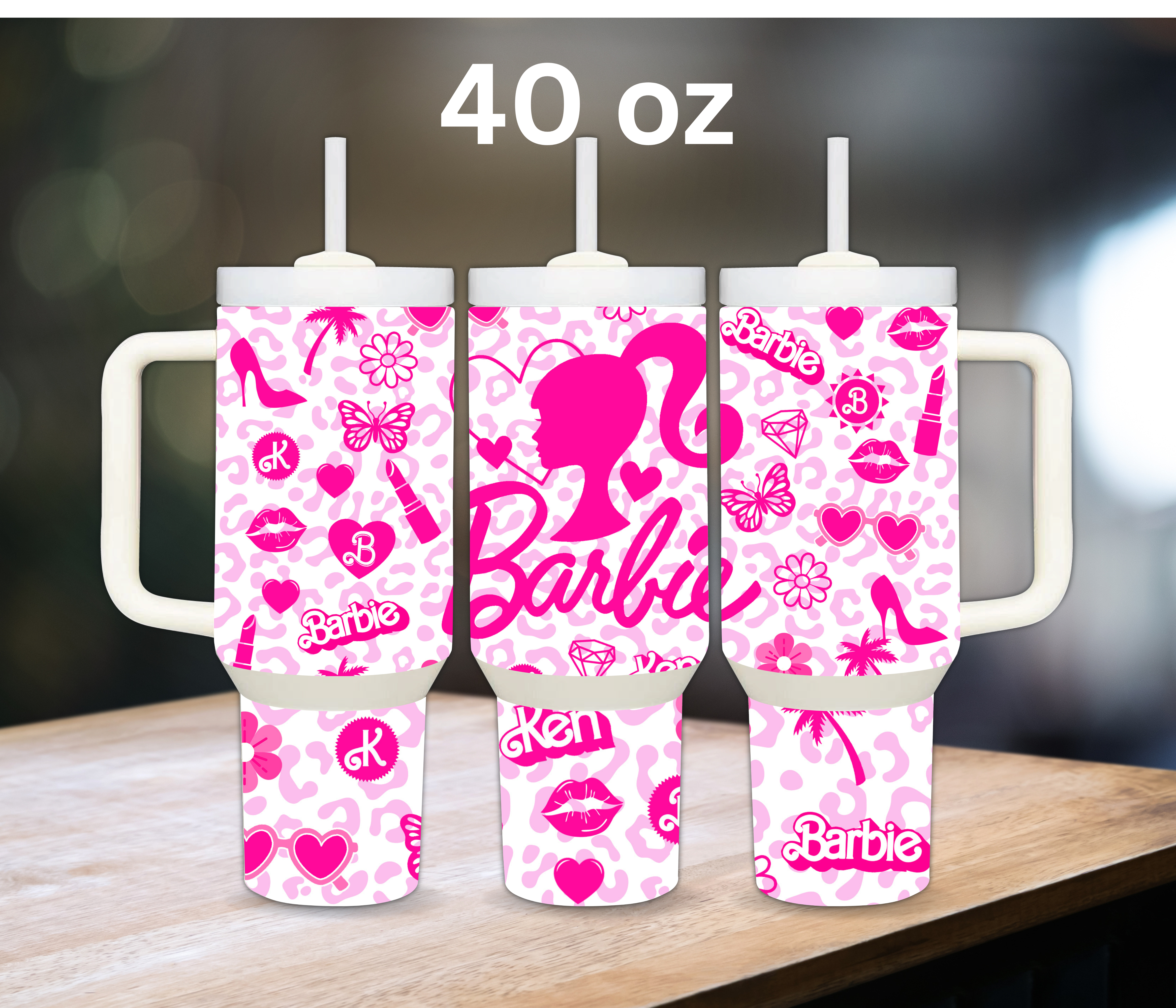 Barbie with White Background Tumbler
