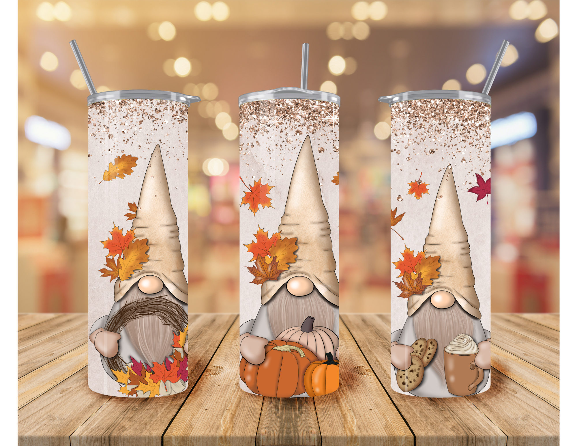 Fall Gnomes Tumbler