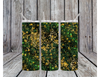 Green, Gold, Black Abstract Tumbler