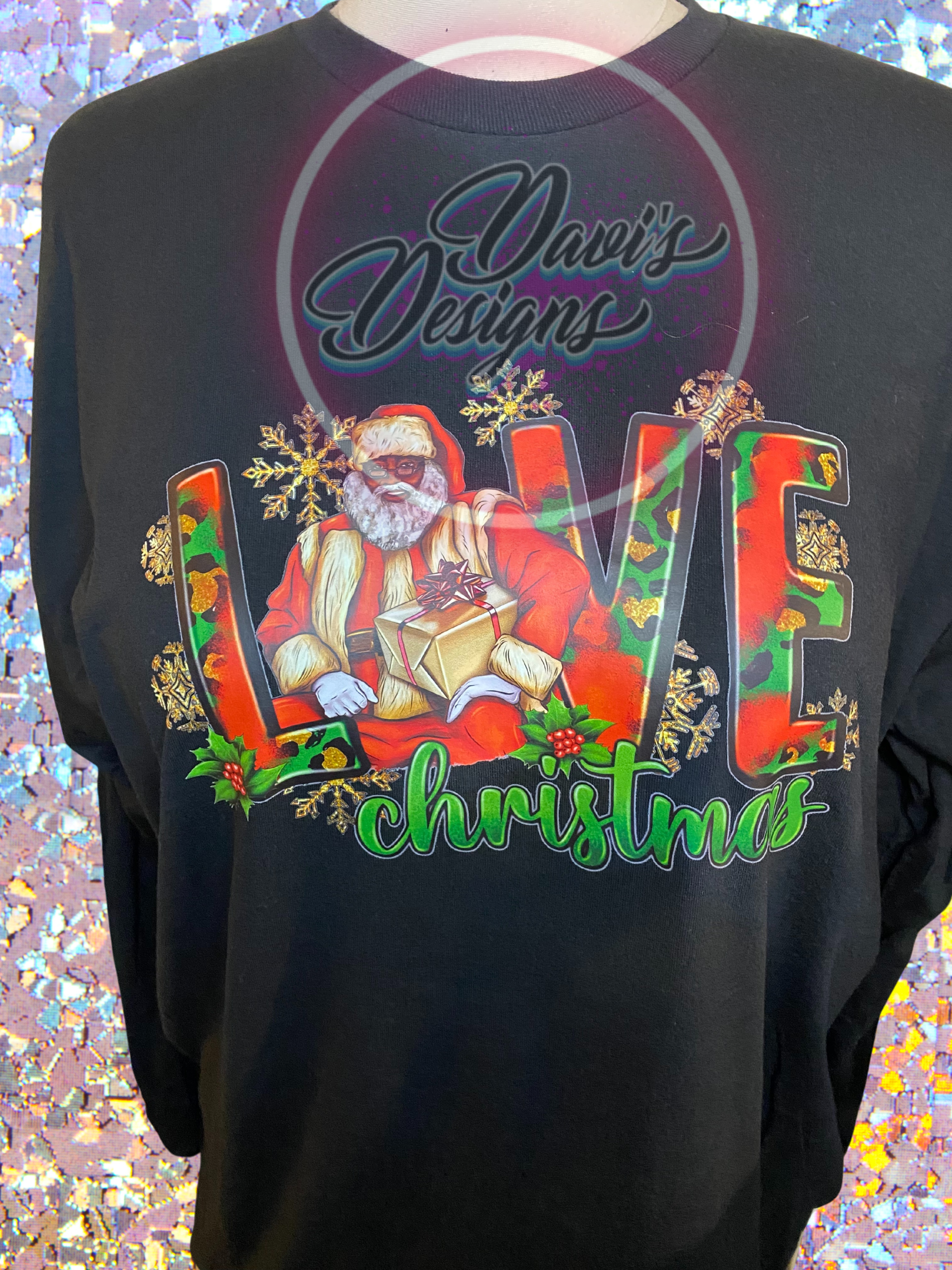Love Christmas with Black Santa