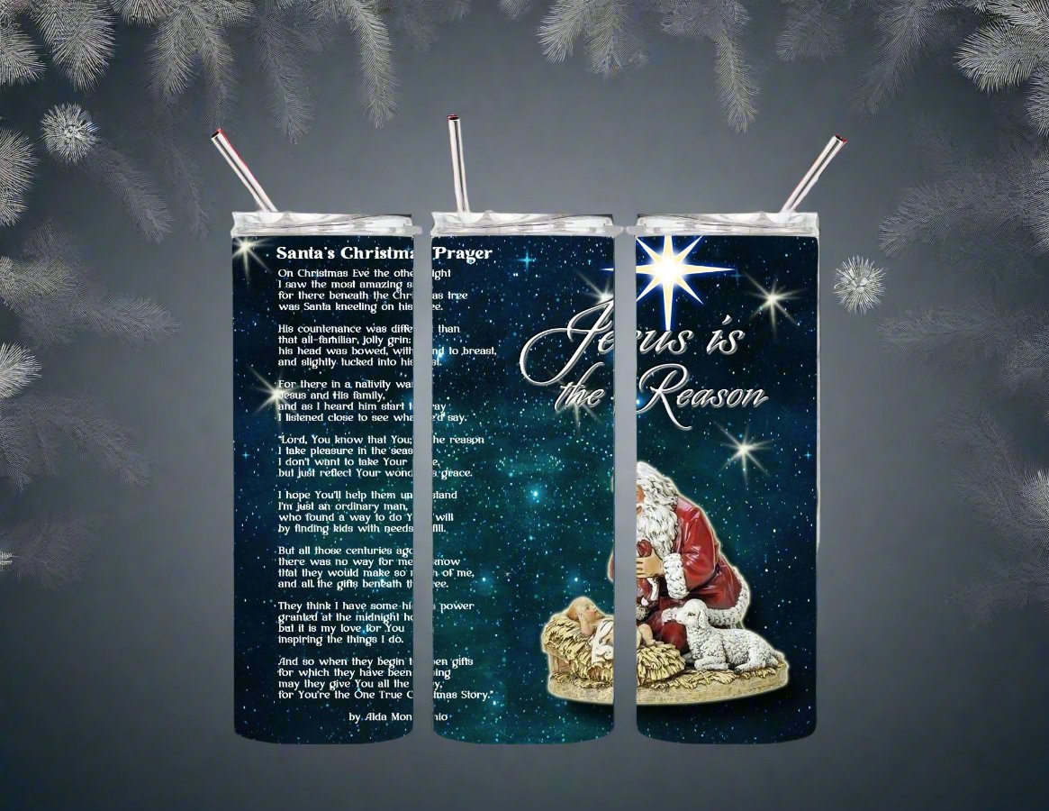 Santa's Christmas Prayer Tumbler